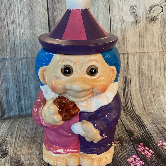 VHTF Vintage 1992 NORFIN TROLL CERAMIC COOKIE JAR - Picture 1 of 13